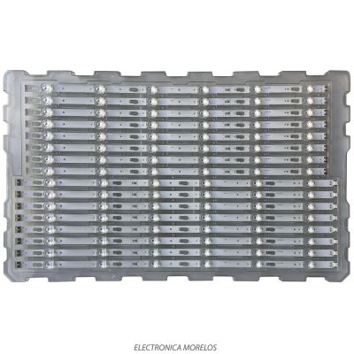 KIT DE LED'S PARA TV SAMSUNG / NUEVOS ORIGINAL  8 PZ / NUMERO DE PARTE BN96-50458A / BN96-50459A / V0T7-580MA-R0 / V0T7-580MB-R0 / GS-AL2 / PANEL CY-BT058HGCV1H / CY-BT058HGPV1H / MODELO UN58TU7000FXZA XC04 - Imagen 2